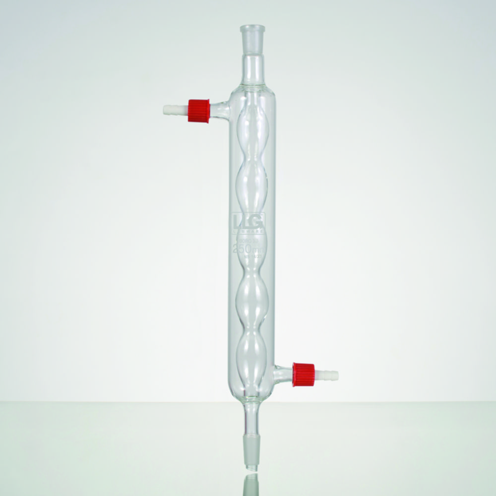 Refroidisseur LLG selon Allihn, verre borosilicate 3.3, olive en PP | Long. utile mm: 250